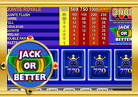 Machine à sous gratuite Casino 770 : Jack or Better.