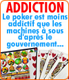 Addiction, le poker est-il moins addictif que les machines à sous.