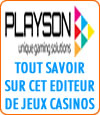 Playson jeux de casino, gros défaut, pas de gros jackpots.