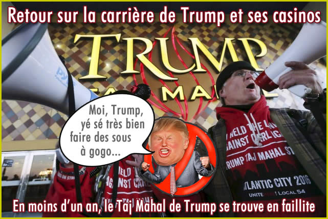 Trump et le Casino Taj Mahal.