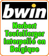 Norbert Teufelferger (BWIN) interpellé en Belgique garde son sang-froid, sûr de lui.