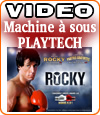 Rocky de Playtech, une machine à sous avec un jackpot d'un million d'euros.