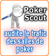 Poker Scout audite le trafic des salles de poker en ligne.