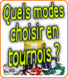 Les différents modes de tournois au poker en ligne.