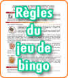 Règles du jeu de bingo.