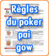 Règles du jeu de cartes Pai Gow Poker.