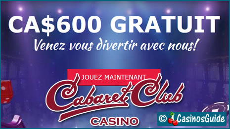 Cabaret Club, un casino en ligne doté de 540 jeux signé Microgaming.