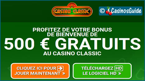 Casino Classic, bonus yang dipikirkan dengan matang dan banyak mesin slot.