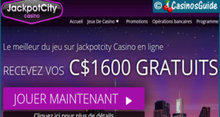 Casino Jackpot City, un excellent choix si vous aimez les machines à sous.