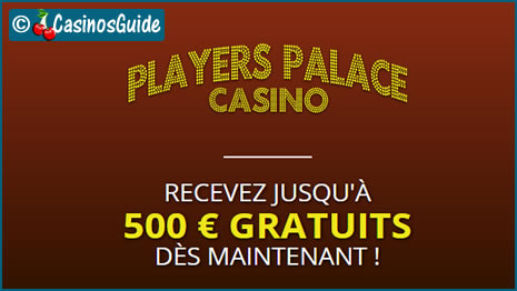 Players Palace Casino, 550 jeux Microgaming au programme et 500 €/$/£/C$ de bonus.