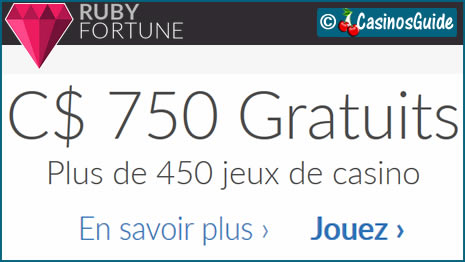 Ruby Fortune, un casino qui a misé sur une licence européenne de jeux.